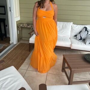 ASOS Vibrant Orange Maxi Dress